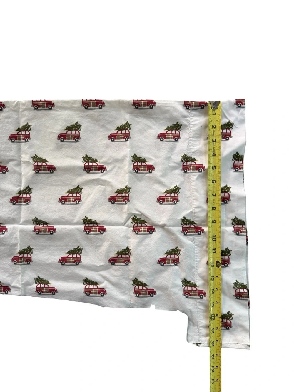 Pottery Barn Christmas Tree Woody Car King Pillowcase - 1 CASE